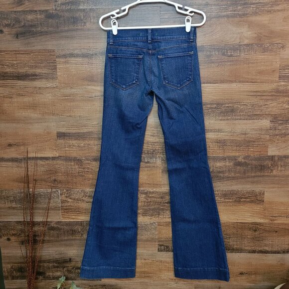 J BRAND Jeans Size 25 T Love Story Flare Low Rise Celebrity Favorite Denim - Picture 2 of 11
